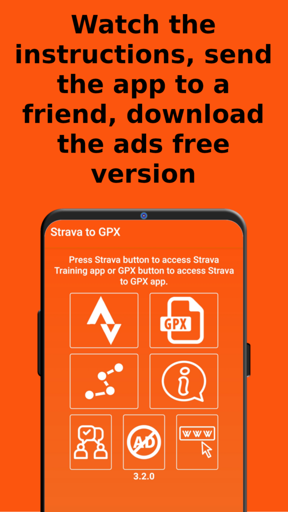 Watch the instructions, send the app to a friend, download the ads free version